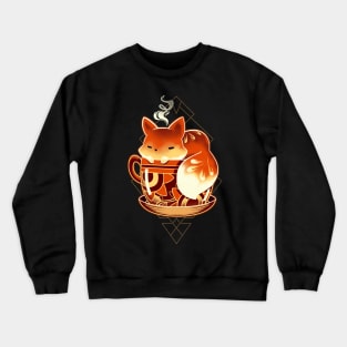 Cup of Fox - cute coffee animal Crewneck Sweatshirt